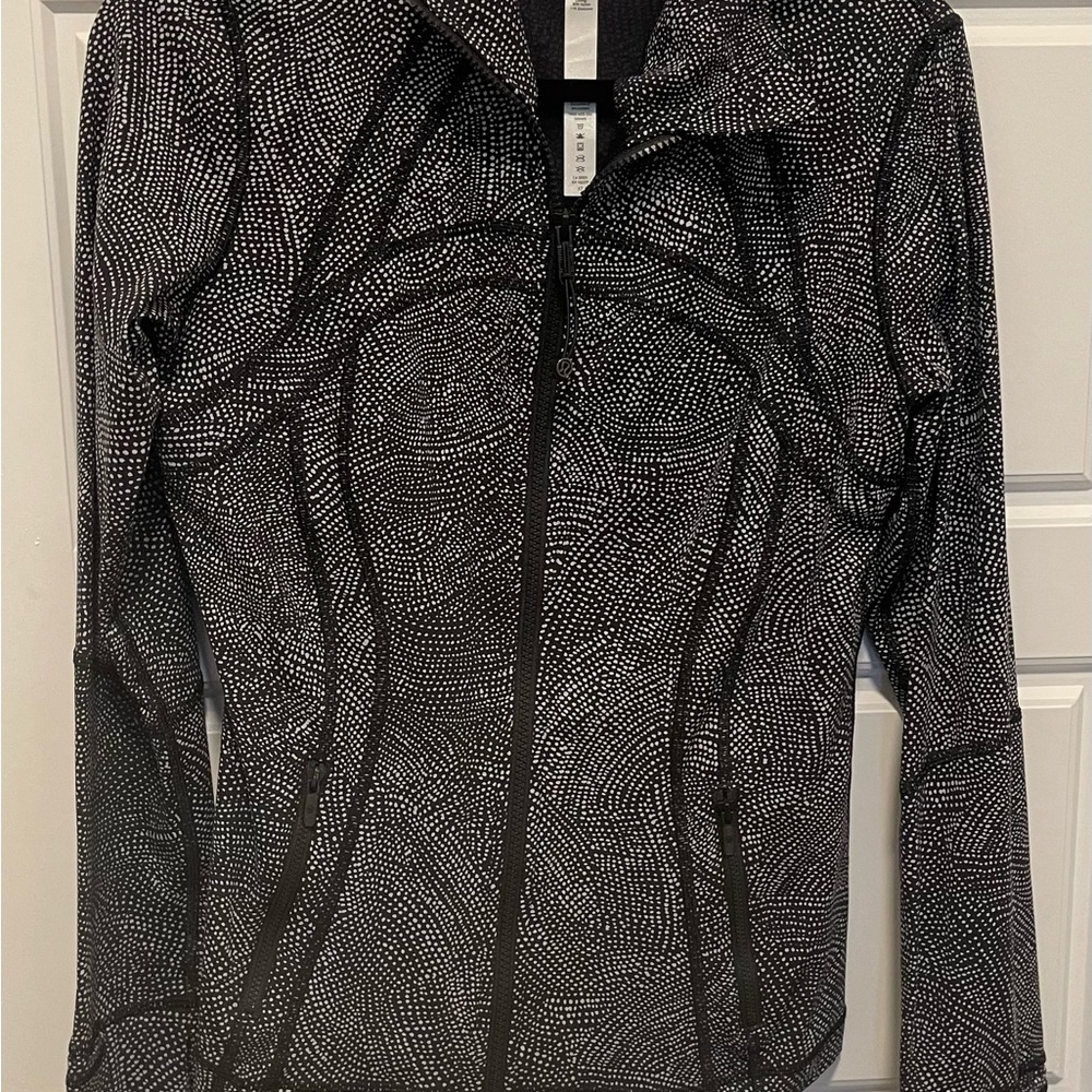 Lululemon Define Womens Black & White Patterned Zip-Up Jacket